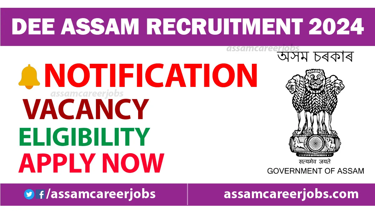 DEE Assam Recruitment 2024