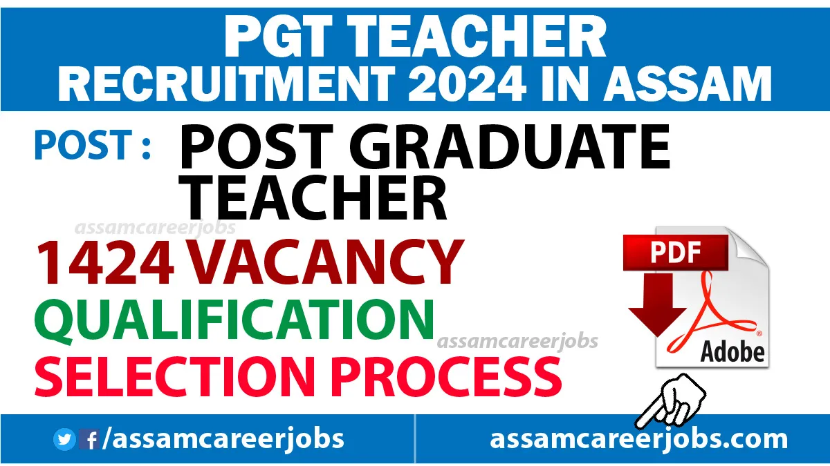 PGT Recruitment in Assam 2024