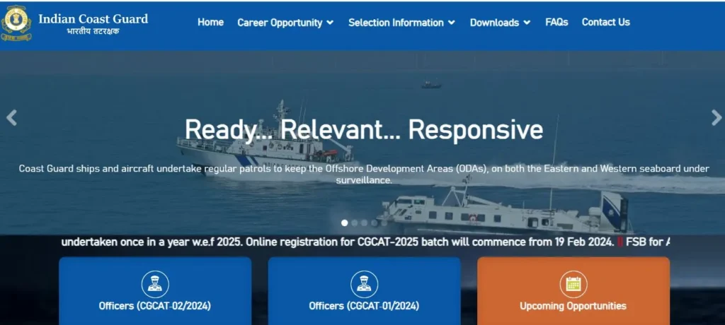 Indian Coast Guard Assistant Commandant Recruitment 2024