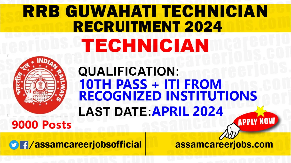 RRB Guwahati Technician Recruitment 2024