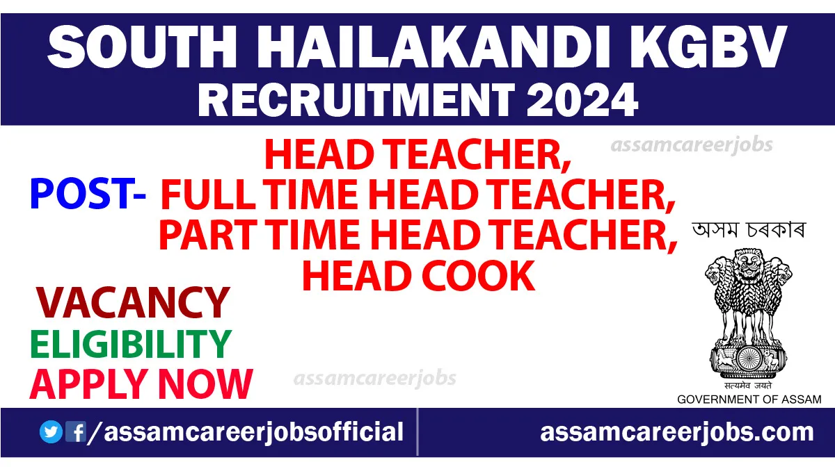 South Hailakandi KGBV Recruitment 2024 Image